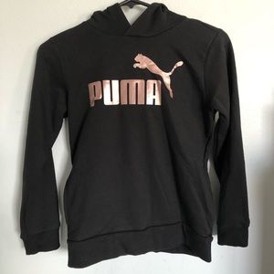 black puma girl sweater